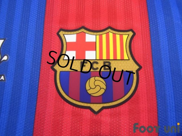 Photo6: FC Barcelona 2016-2017 Home Authentic Shirt #24 Jeremy Mathieu Super Copa Patch/Badg (6)