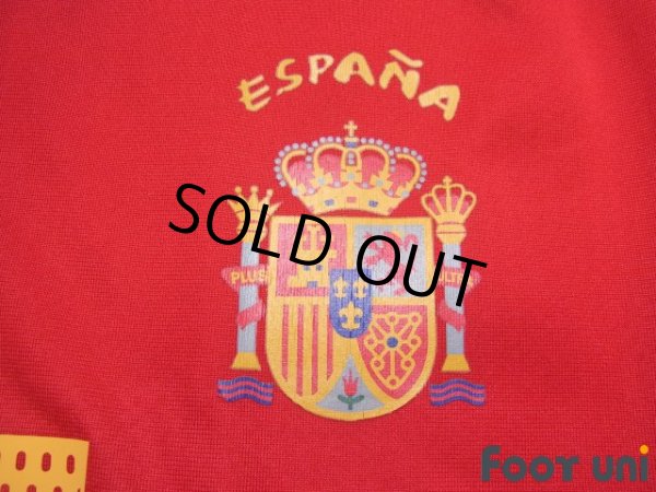 Photo6: Spain Euro 2004 Home Authentic Shirt #7 Raul UEFA Euro 2004 Patch/Badge UEFA Fair Play Patch/Badge (6)