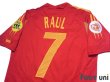 Photo4: Spain Euro 2004 Home Authentic Shirt #7 Raul UEFA Euro 2004 Patch/Badge UEFA Fair Play Patch/Badge (4)