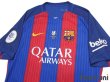 Photo3: FC Barcelona 2016-2017 Home Authentic Shirt #24 Jeremy Mathieu Super Copa Patch/Badg (3)