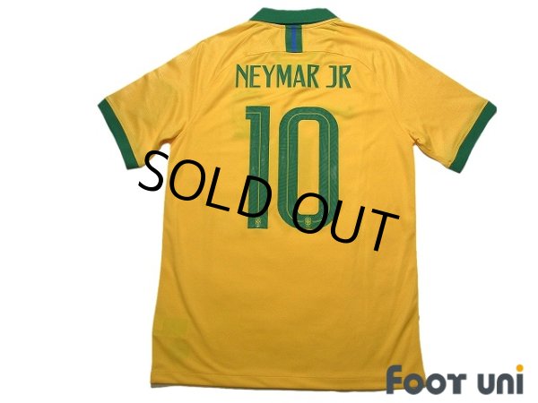 Photo2: Brazil 2019 Home Shirt #10 Neymar Jr w/tags (2)