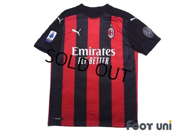 Photo1: AC Milan 2020-2021 Home Shirt #7 Samuel Castillejo Serie A Patch/Badge w/tags (1)