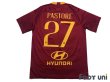 Photo2: AS Roma 2018-2019 Home Shirt #27 Javier Pastore (2)