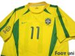 Photo3: Brazil 2002 Home Shirt #11 Ronaldinho 2002 FIFA World Cup Korea Japan Patch/Badge (3)