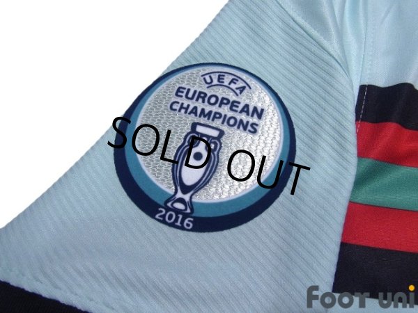 Photo7: Portugal Euro 2020-2021 Away Shirt #7 Cristiano Ronaldo Euro2016 Champions Patch/Badge w/tags (7)