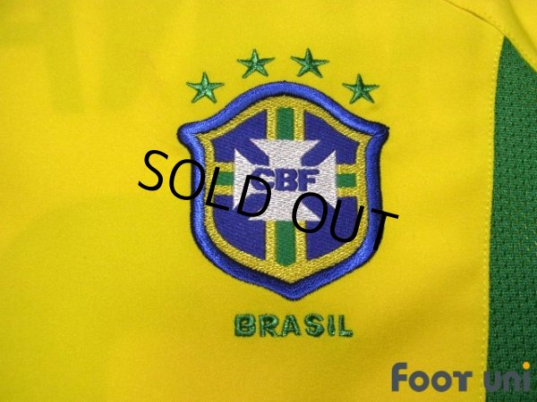 Photo6: Brazil 2002 Home Shirt #11 Ronaldinho 2002 FIFA World Cup Korea Japan Patch/Badge (6)