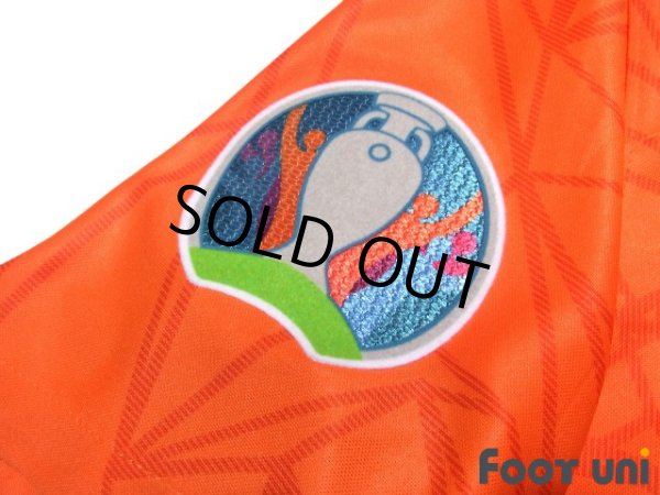 Photo7: Netherlands Euro 2020-2021 Home Shirt #21 Frenkie de Jong UEFA Euro 2020 Patch/Badge w/tags (7)