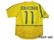 Photo2: Brazil 2002 Home Shirt #11 Ronaldinho 2002 FIFA World Cup Korea Japan Patch/Badge (2)