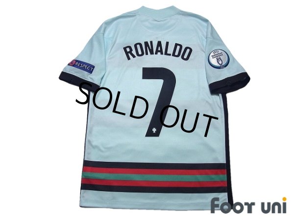 Photo2: Portugal Euro 2020-2021 Away Shirt #7 Cristiano Ronaldo Euro2016 Champions Patch/Badge w/tags (2)
