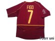 Photo2: Portugal 2002 Home Shirt #7 Luis Figo 2002 FIFA World Cup Korea/Japan Patch/Badge (2)