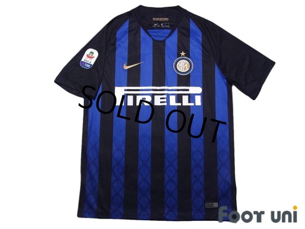 Photo1: Inter Milan 2018-2019 Home Shirt #9 Mauro Icardi Serie A Patch/Badge w/tags (1)