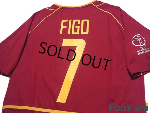 Photo4: Portugal 2002 Home Shirt #7 Luis Figo 2002 FIFA World Cup Korea/Japan Patch/Badge (4)