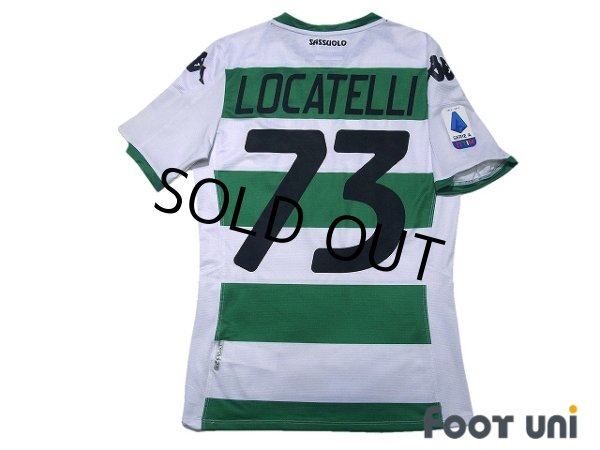 Photo2: Sassuolo 2019-2020 Away Shirt #73 Manuel Locatelli Serie A Patch/Badge (2)