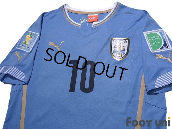 Photo3: Uruguay 2014 Home Shirt #10 Diego Forlan 2014 FIFA World Cup Brazil Patch/Badge w/tags (3)