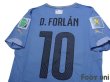 Photo4: Uruguay 2014 Home Shirt #10 Diego Forlan 2014 FIFA World Cup Brazil Patch/Badge w/tags (4)