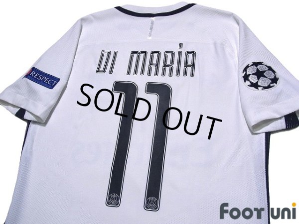 Photo4: Paris Saint Germain 2016-2017 Third Authentic Shirt #11 Di Maria (4)
