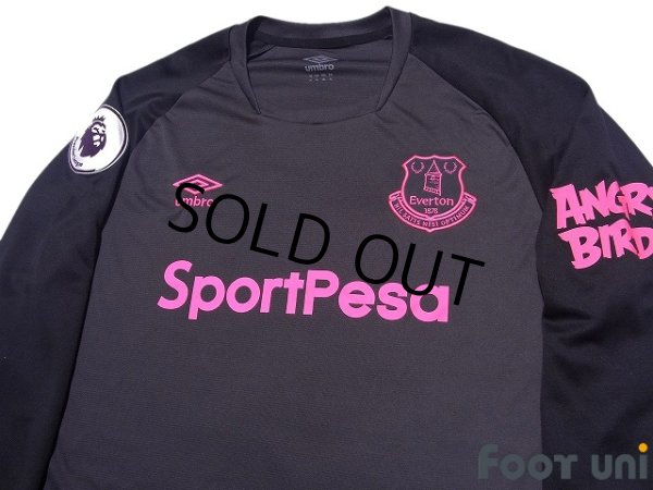 Photo3: Everton 2018-2019 Away Long Sleeve Shirt Premier League Patch/Badge (3)