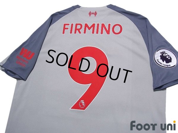 Photo4: Liverpool 2018-2019 Third Shirt #9 Firmino Premier League Patch/Badge w/tags (4)