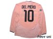 Photo2: Juventus 2003-2004 Away Long Sleeve Shirt #10 Alessandro Del Piero Calcio Patch/Badge w/tags (2)