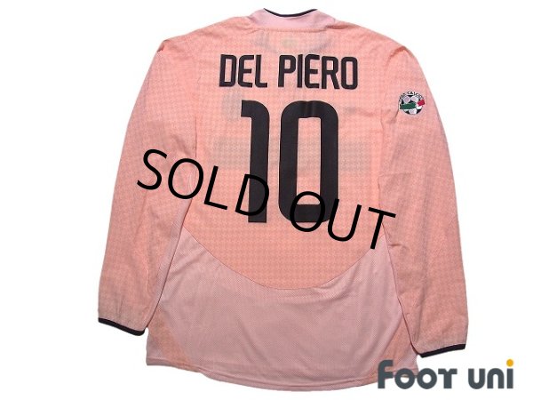 Photo2: Juventus 2003-2004 Away Long Sleeve Shirt #10 Alessandro Del Piero Calcio Patch/Badge w/tags (2)