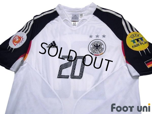 Photo3: Germany Euro 2004 Home Shirt #20 Lukas Podolski UEFA Euro 2004 Patch/Badge (3)