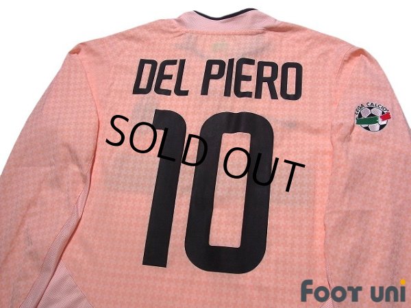 Photo4: Juventus 2003-2004 Away Long Sleeve Shirt #10 Alessandro Del Piero Calcio Patch/Badge w/tags (4)