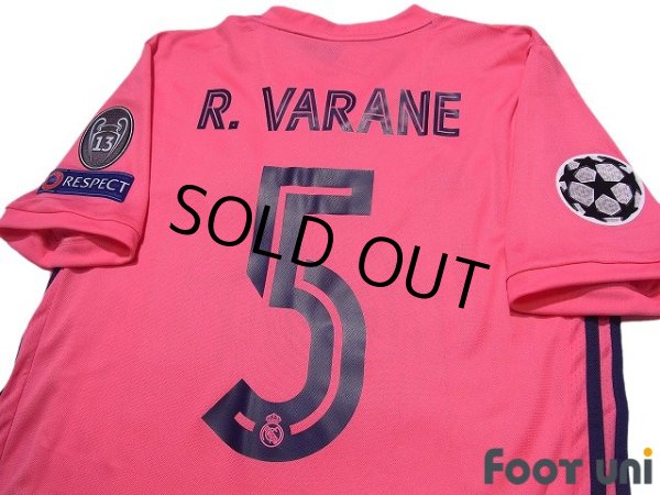 Photo4: Real Madrid 2020-2021 Away Shirt #5 Raphael Varane Champions League Patch/Badge w/tags (4)