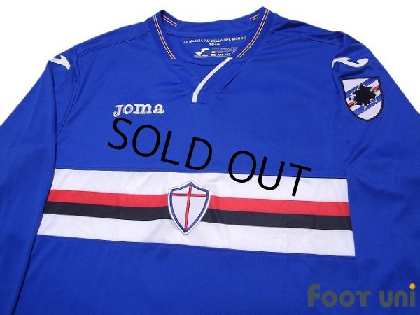 Photo3: Sampdoria 2018-2019 Home Long Sleeve Shirt (3)