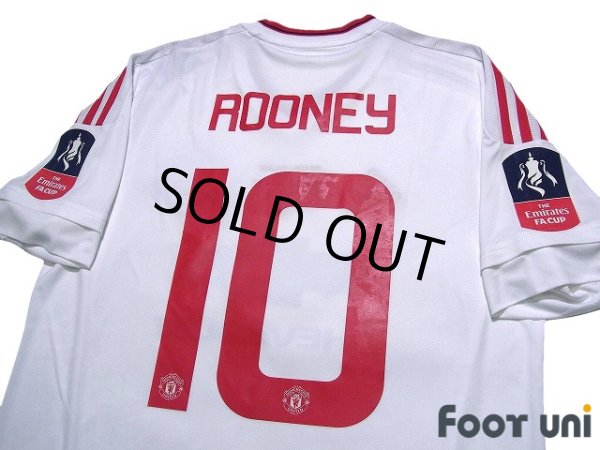 Photo4: Manchester United 2015-2016 Away Shirt #10Wayne Rooney BARCLAYS FA CUP Patch/Badge w/tags (4)