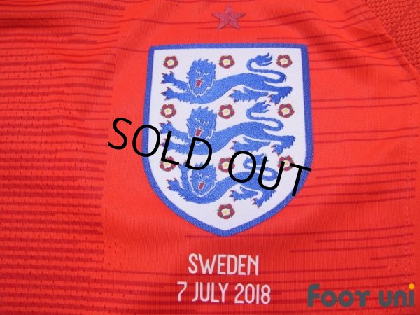 Photo6: England 2018 Away Authentic Shirt #10 Raheem Sterling FIFA World Cup 2018 Russia Patch/Badge (6)