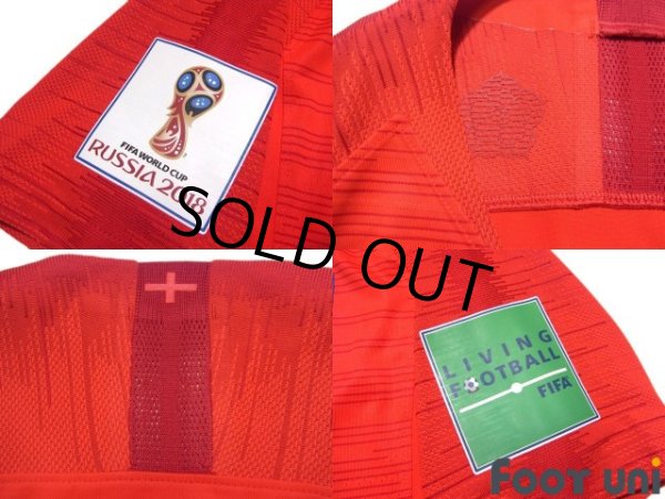 Photo7: England 2018 Away Authentic Shirt #10 Raheem Sterling FIFA World Cup 2018 Russia Patch/Badge (7)