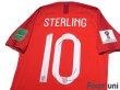 Photo4: England 2018 Away Authentic Shirt #10 Raheem Sterling FIFA World Cup 2018 Russia Patch/Badge (4)