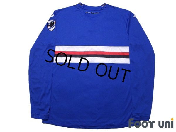 Photo2: Sampdoria 2018-2019 Home Long Sleeve Shirt (2)