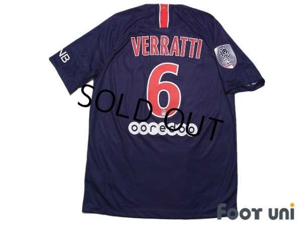 Photo2: Paris Saint Germain 2018-2019 Home Shirt #6 Marco Verratti League Patch/Badge w/tags (2)