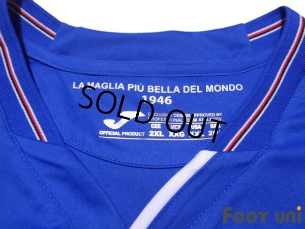 Photo4: Sampdoria 2018-2019 Home Long Sleeve Shirt (4)