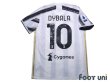 Photo2: Juventus 2020-2021 Home Shirt #10 Paulo Dybala Scudetto Patch/Badge (2)