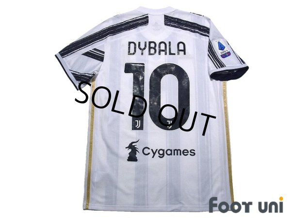 Photo2: Juventus 2020-2021 Home Shirt #10 Paulo Dybala Scudetto Patch/Badge (2)
