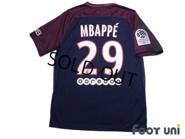 Photo2: Paris Saint Germain 2017-2018 Home Shirt #29 Kylian Mbappe w/tags (2)