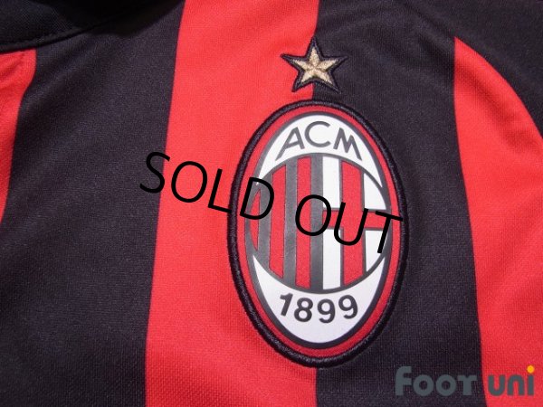 Photo6: AC Milan 2018-2019 Home Shirt #10 Hakan Calhanoglu Serie A Patch/Badge (6)