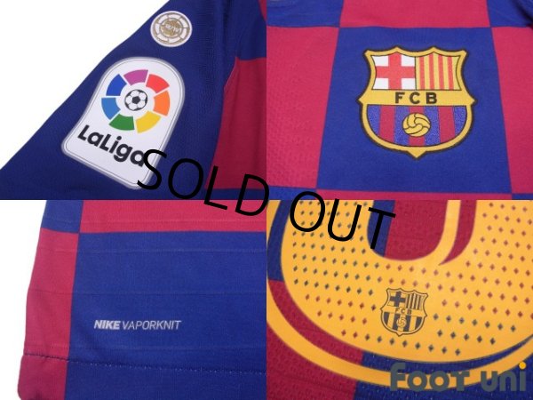 Photo6: FC Barcelona 2019-2020 Home #10 Lionel Messi  Authentic Shirt and Shorts Set (6)
