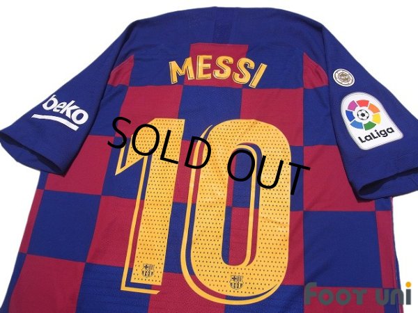 Photo4: FC Barcelona 2019-2020 Home #10 Lionel Messi  Authentic Shirt and Shorts Set (4)