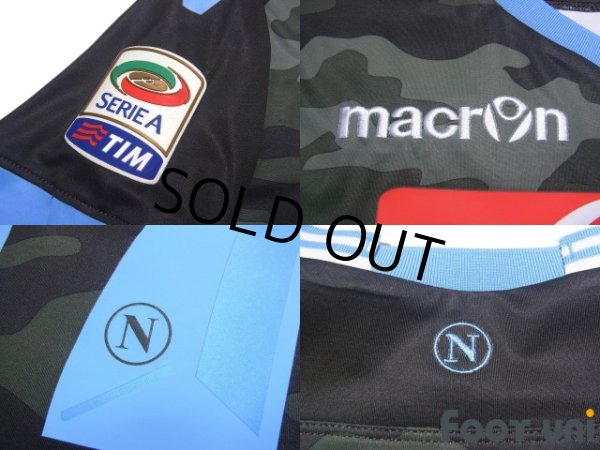 Photo7: Napoli 2013-2014 Away Authentic Shirt #17 Marek Hamsik Serie A Tim Patch/Badge (7)
