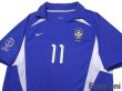 Photo3: Brazil 2002 Away Shirt #11 Ronaldinho 2002 FIFA World Cup Korea Japan Patch/Badge (3)