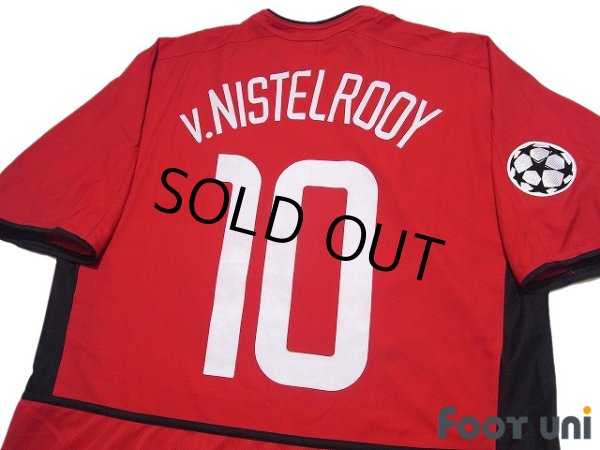 Photo4: Manchester United 2002-2004 Home Shirt #10 van Nistelrooy Champions League Patch/Badge (4)