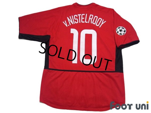 Photo2: Manchester United 2002-2004 Home Shirt #10 van Nistelrooy Champions League Patch/Badge (2)