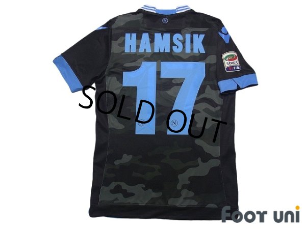 Photo2: Napoli 2013-2014 Away Authentic Shirt #17 Marek Hamsik Serie A Tim Patch/Badge (2)