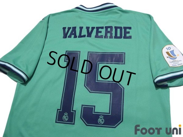 Photo4: Real Madrid 2019-2020 Home Shirt #15 Federico Valverde Supercopa de Espana Patch/Badge (4)