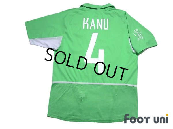 Photo2: Nigeria 2002 Home Shirt #4 Nwankwo Kanu 2002 FIFA World Cup Korea Japan Patch/Badge (2)