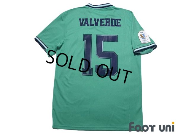 Photo2: Real Madrid 2019-2020 Home Shirt #15 Federico Valverde Supercopa de Espana Patch/Badge (2)