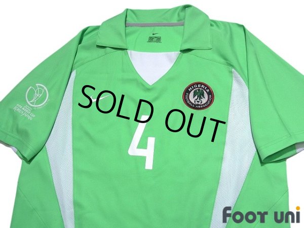 Photo3: Nigeria 2002 Home Shirt #4 Nwankwo Kanu 2002 FIFA World Cup Korea Japan Patch/Badge (3)